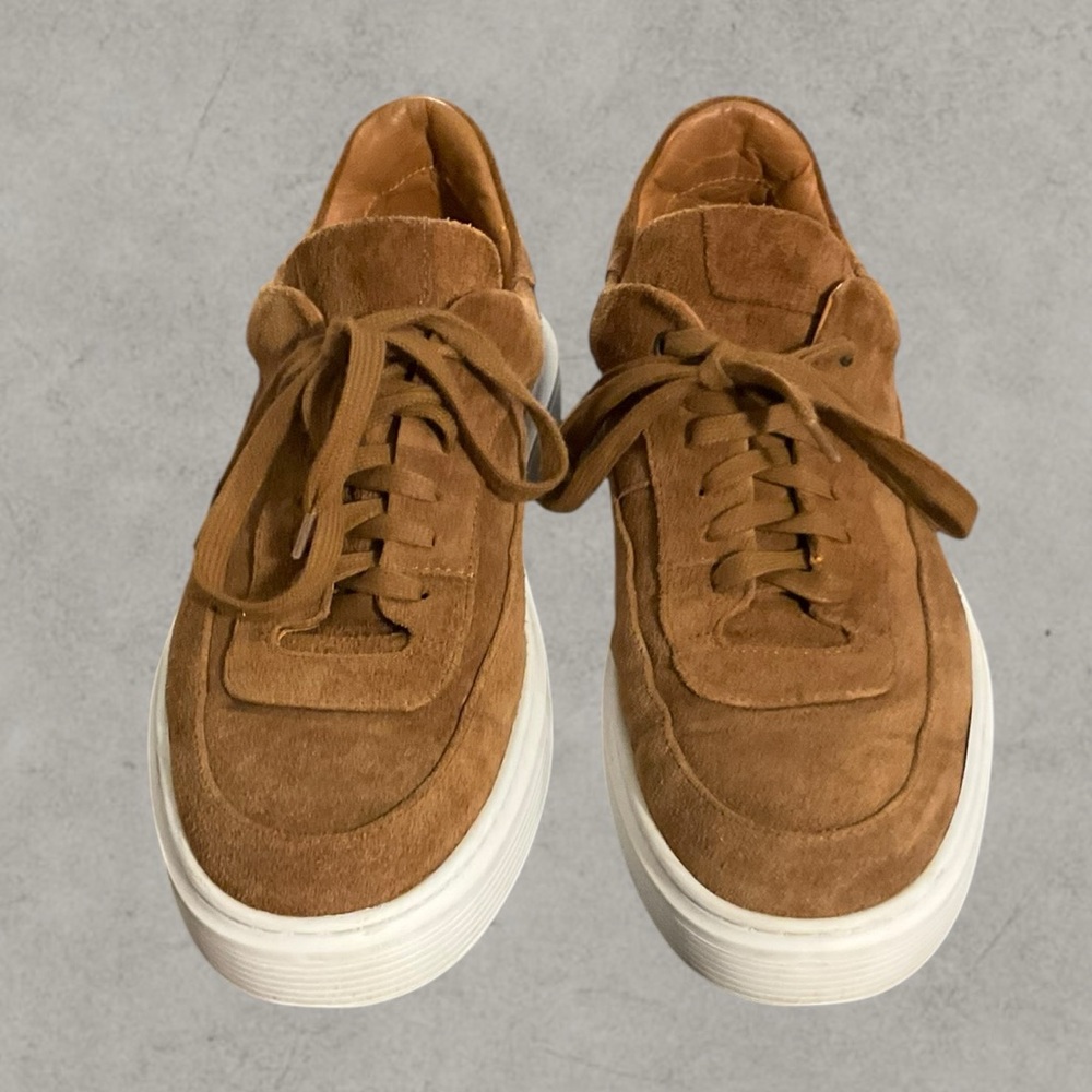 Good Fellas Men's Tan Suede Sneakers - Made in Italy